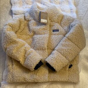 NWT! Patagonia Women’s Recycled High Pile Fleece Down Jacket, Med